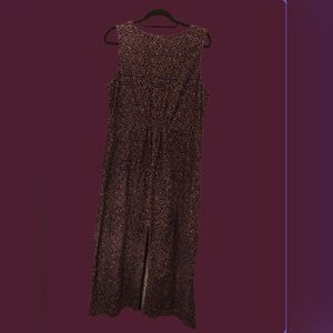 Bobbie Brooks Black Floral Midi Dress